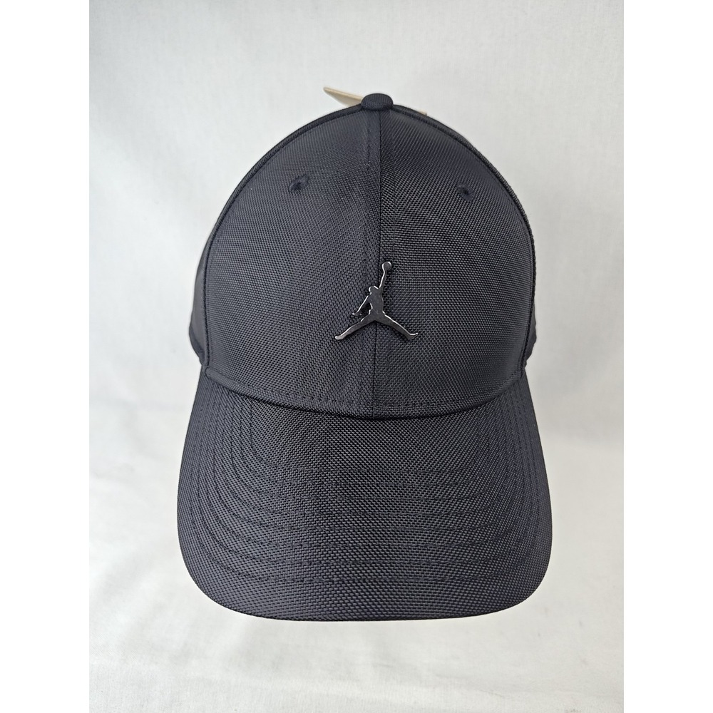 Nike Jordan Rise Structured Metal Jumpman Cap Casual Sports Hat Black HM5750-010